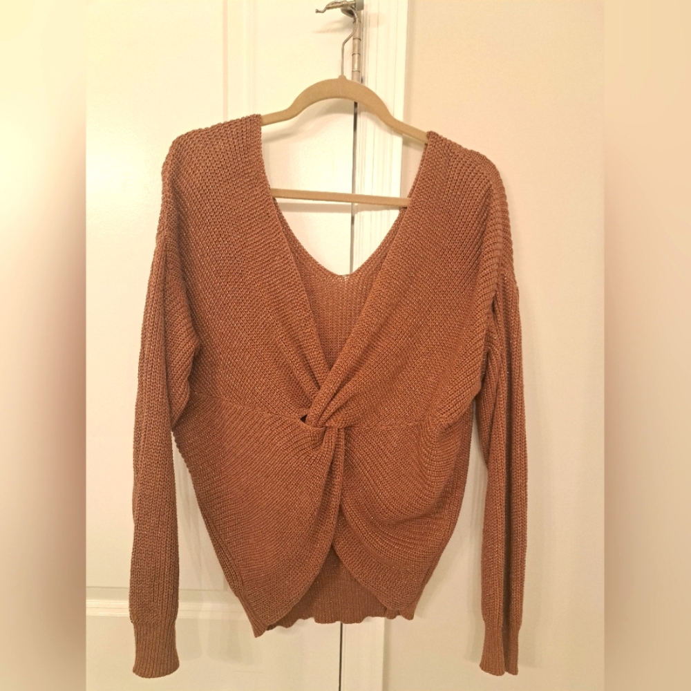 NWOT Love Tree Bronze Sweater